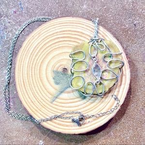 Solar Quartz Druzy & Crystal Necklace